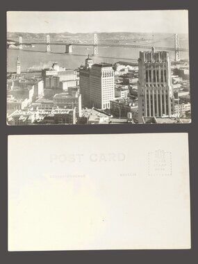 POSTCARD SALE 10/$20 Blank California San Francisco Real Photo Postcard RPPC